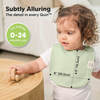 Baby Quin Drooling Teething Bibs, Muted Pastel (Pack of 8) - Bibs - 4