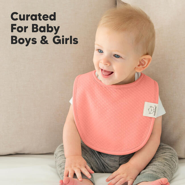 Baby Quin Drooling Teething Bibs, Muted Pastel (Pack of 8) - Bibs - 6