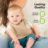 Baby Quin Drooling Teething Bibs, Muted Pastel (Pack of 8) - Bibs - 8