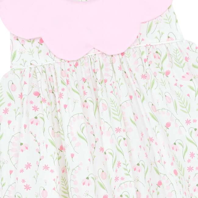 Little Princess Elizabeth Floral Petal Cotton Baby Dress, Pink - Dresses - 3