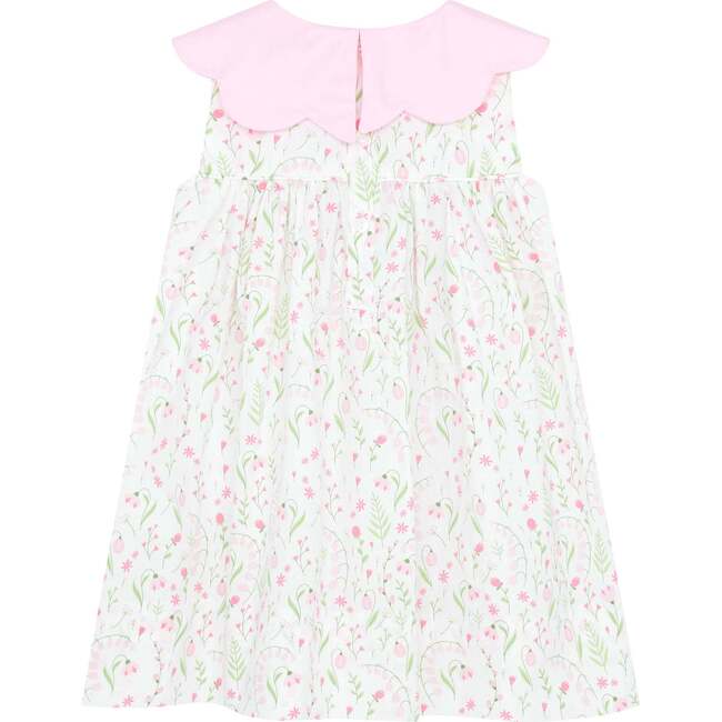 Little Princess Elizabeth Floral Petal Cotton Girls Dress, Pink - Dresses - 2