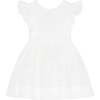 Little Princess Catherine Embroidered Cotton Girls Dress, White - Dresses - 1 - thumbnail