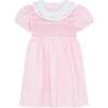 Little Princess Charlotte Hand Smocked Embroidered Baby Dress, Pink - Dresses - 1 - thumbnail