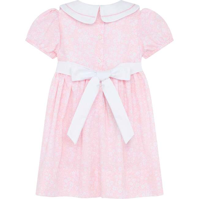 Little Princess Charlotte Hand Smocked Embroidered Baby Dress, Pink - Dresses - 2