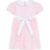 Little Princess Charlotte Hand Smocked Embroidered Baby Dress, Pink - Dresses - 2