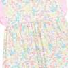 Little Princess Beatrice Tiny Floral Cotton Girls Dress, Pink & White - Dresses - 3