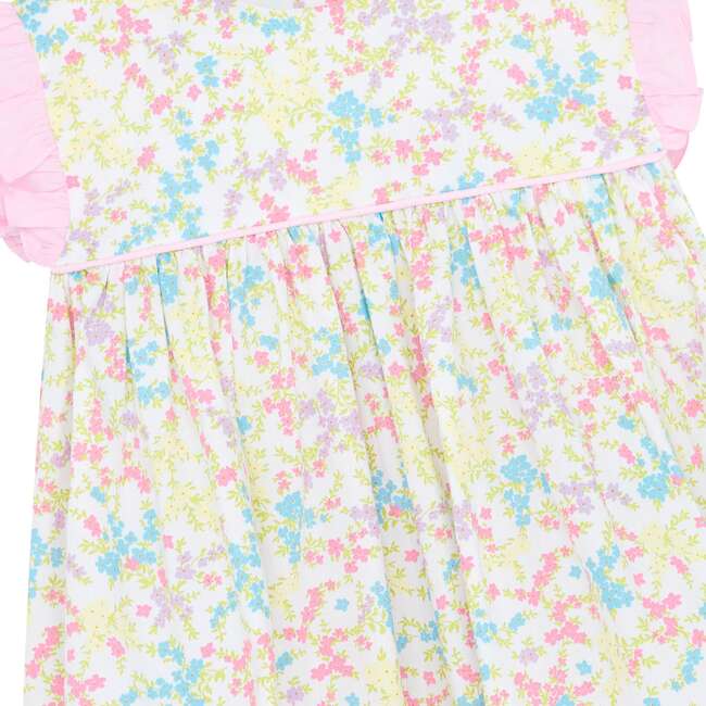 Little Princess Beatrice Tiny Floral Cotton Baby Dress, Pink & White - Dresses - 3