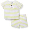 Baby Striped Ribbed Matching Set - Mixed Apparel Set - 1 - thumbnail