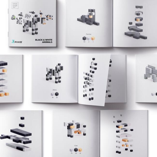 Black & White Animals - Blocks - 4