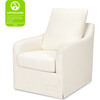 Reese Eco-Linen Slip Cover Swivel Glider, Ivory - Nursery Chairs - 2