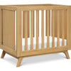 Otto 3-In-1 Convertible Mini Crib With 4-Inch Mattress, Honey - Cribs - 1 - thumbnail