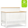 Shea 4-In-1 Convertible Crib, Warm White & Honey - Cribs - 10