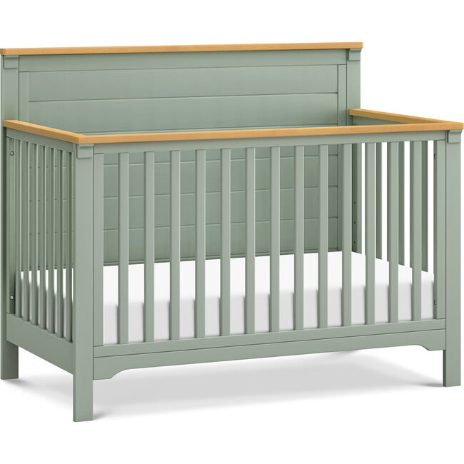 Shea 4-In-1 Convertible Crib, Light Sage & Honey