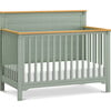 Shea 4-In-1 Convertible Crib, Light Sage & Honey - Cribs - 1 - thumbnail