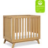 Otto 3-In-1 Convertible Mini Crib With 4-Inch Mattress, Honey - Cribs - 2