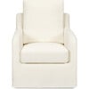 Reese Eco-Linen Slip Cover Swivel Glider, Ivory - Nursery Chairs - 3