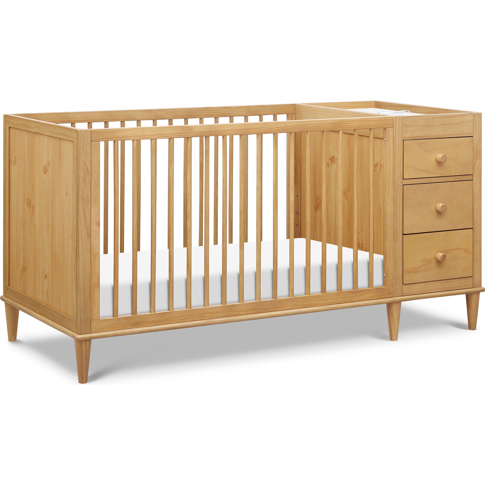 DaVinci Marley Convertible 3 in 1 Crib and Changer Combo Honey