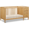 Marley 3-In-1 Crib & Changer Combo, Honey - Cribs - 1 - thumbnail