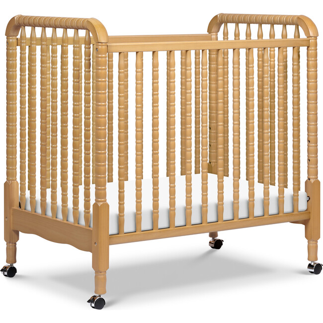 Jenny Lind 3-In-1 Convertible Mini Crib, Honey