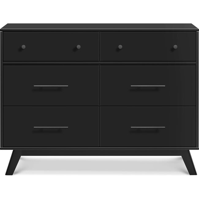 Otto 6-Drawer Dresser, Ebony - Dressers - 2