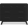 Otto 6-Drawer Dresser, Ebony - Dressers - 2