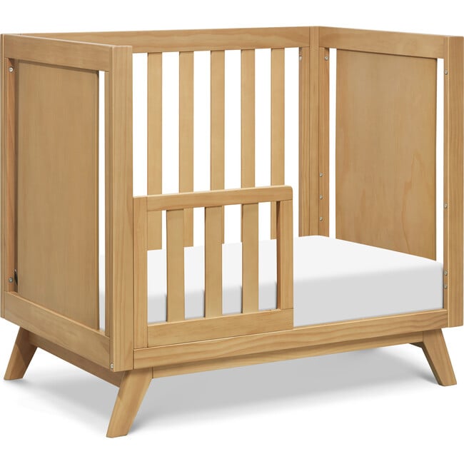 Otto 3-In-1 Convertible Mini Crib With 4-Inch Mattress, Honey - Cribs - 4