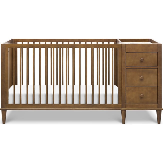 Marley 3-In-1 Crib & Changer Combo, Walnut - Cribs - 2