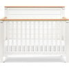 Shea 4-In-1 Convertible Crib, Warm White & Honey - Cribs - 4