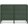 Frem 6-Drawer Dresser, Forest Green - Dressers - 2