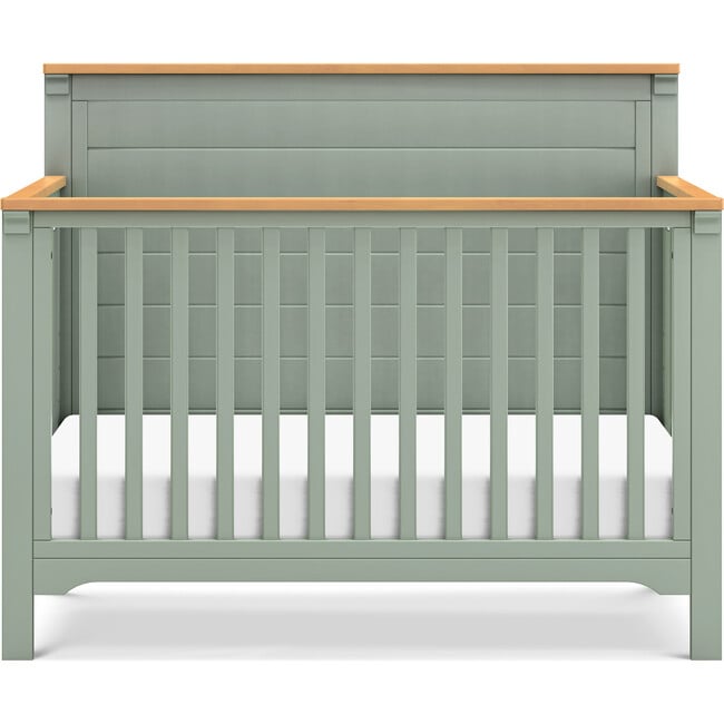 Shea 4-In-1 Convertible Crib, Light Sage & Honey - Cribs - 4