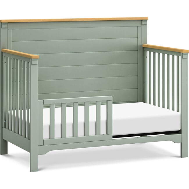 Shea 4-In-1 Convertible Crib, Light Sage & Honey - Cribs - 5