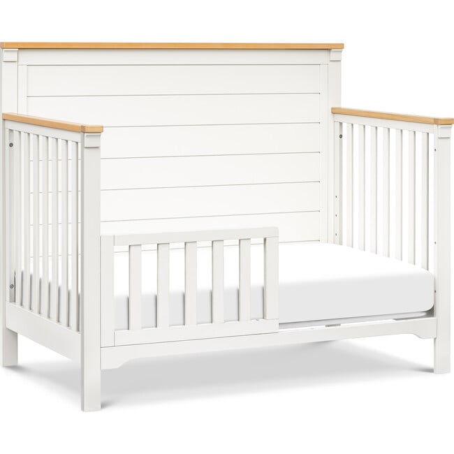 Shea 4-In-1 Convertible Crib, Warm White & Honey - Cribs - 5