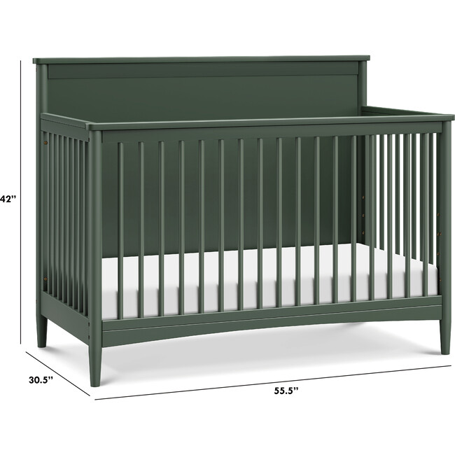 Frem 4-In-1 Convertible Crib, Forest Green - Cribs - 8