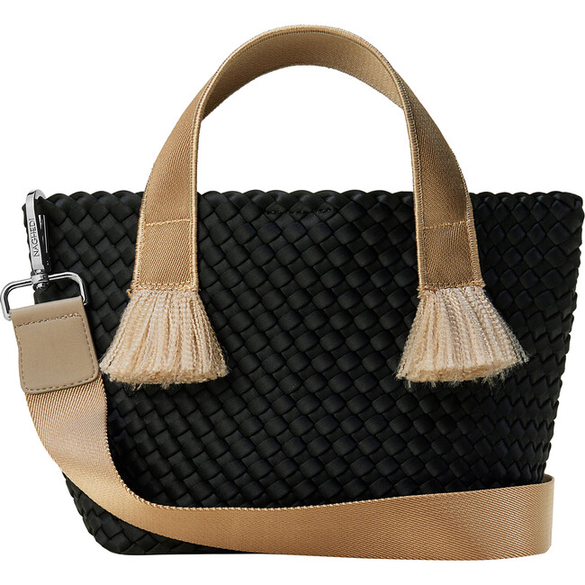 Women's Tulum Solid Small Hand-Woven Tote Bag, Umbra
