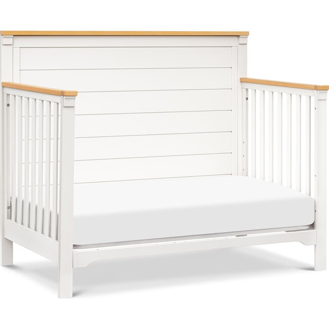 Shea 4-In-1 Convertible Crib, Warm White & Honey - Cribs - 6