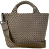 Women's St. Barths Solid Small Classic Hand-Woven Tote Bag, Terre - Bags - 1 - thumbnail