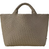 Women's St. Barths Solid Medium Classic Hand-Woven Tote Bag, Terre - Bags - 1 - thumbnail