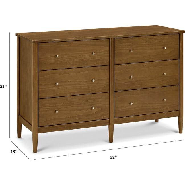 Frem 6-Drawer Dresser, Walnut - Dressers - 6