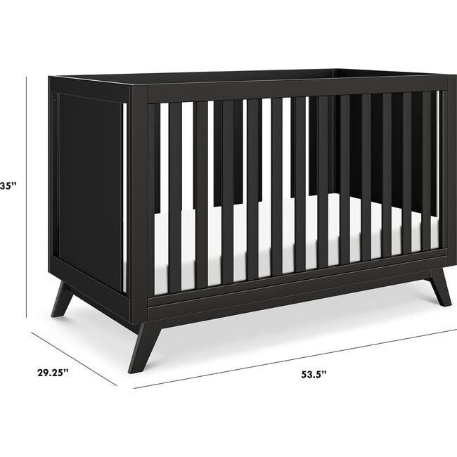 Otto 3-In-1 Convertible Crib, Ebony - Cribs - 6