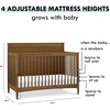 Frem 4-In-1 Convertible Crib, Walnut - Cribs - 6