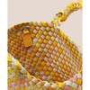 Women's St. Barths Watercolor Small Classic Hand-Woven Tote Bag, Saffron - Bags - 2