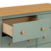 Shea 6-Drawer Dresser, Light Sage & Honey - Dressers - 7