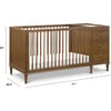 Marley 3-In-1 Crib & Changer Combo, Walnut - Cribs - 7