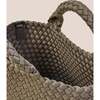 Women's St. Barths Solid Small Classic Hand-Woven Tote Bag, Terre - Bags - 2