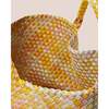 Women's St. Barths Watercolor Large Classic Hand-Woven Tote Bag, Saffron - Bags - 2