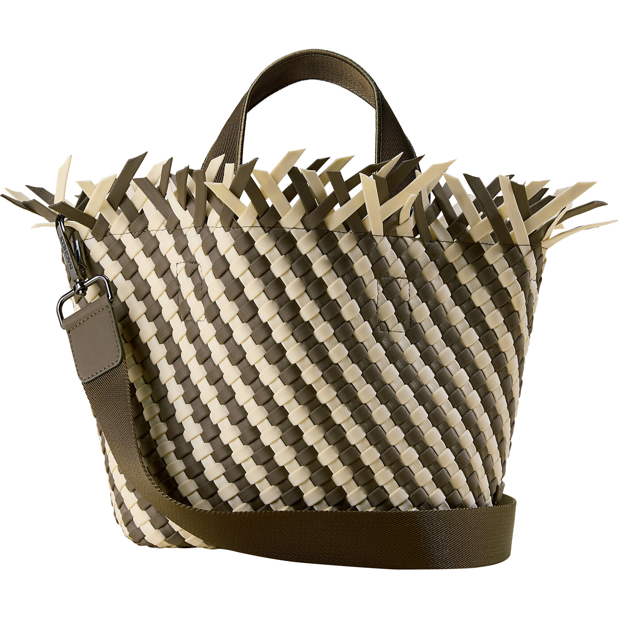 残りわずか!【NAGHEDI】Havana Small Tote Striped NAGHEDI Havana Striped Small Tote | Shopbop