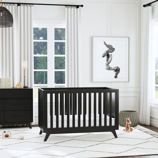 Otto 3-In-1 Convertible Crib, Ebony - Cribs - 8