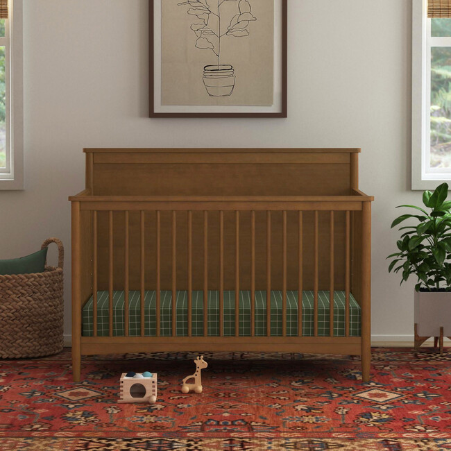 Frem 4-In-1 Convertible Crib, Walnut - Cribs - 8