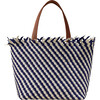 Women's Havana Striped Medium Hand-Woven Tote Bag, Venice - Bags - 1 - thumbnail