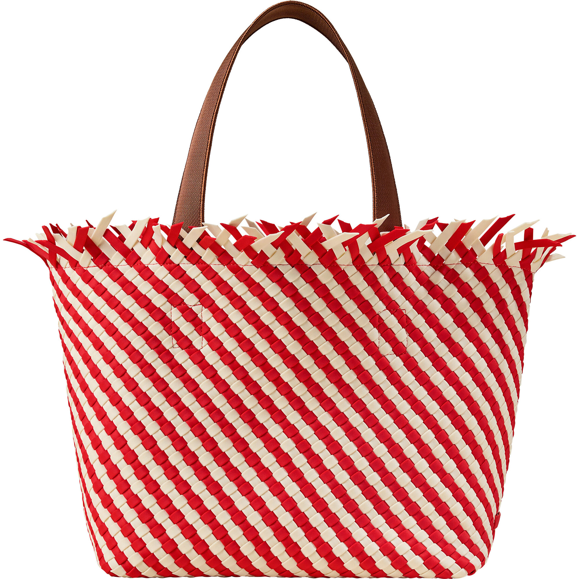 Women's Havana Medium Handwoven Tote Striped, Amalfi - OS - Bags - 1